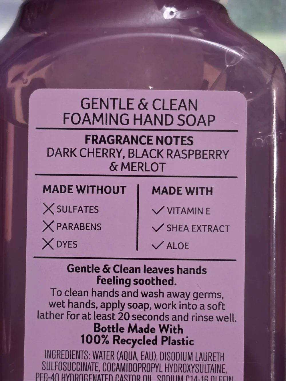 Bath & Body Works Black Cherry Merlot Foaming Hand Soap Set of 2 NEW RARE